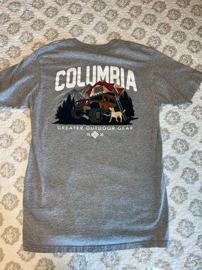 Columbia Men's Jeep Gray Short Sleeve Logo Tee